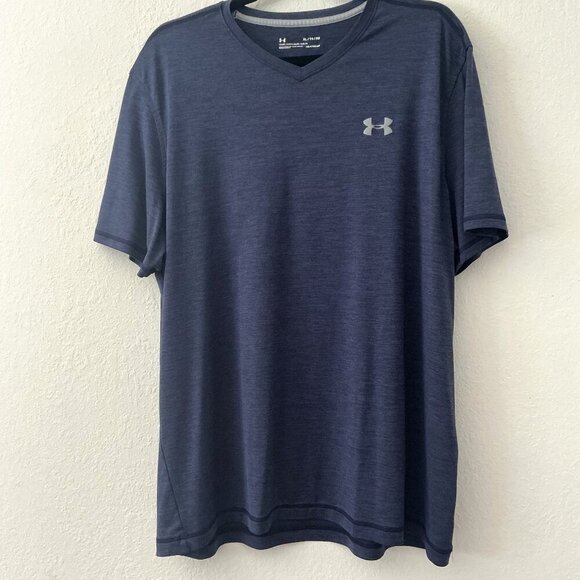 UNDER ARMOUR LOOSE FIT HEAT GEAR SHIRT NAVY XL - Picture 4 of 9